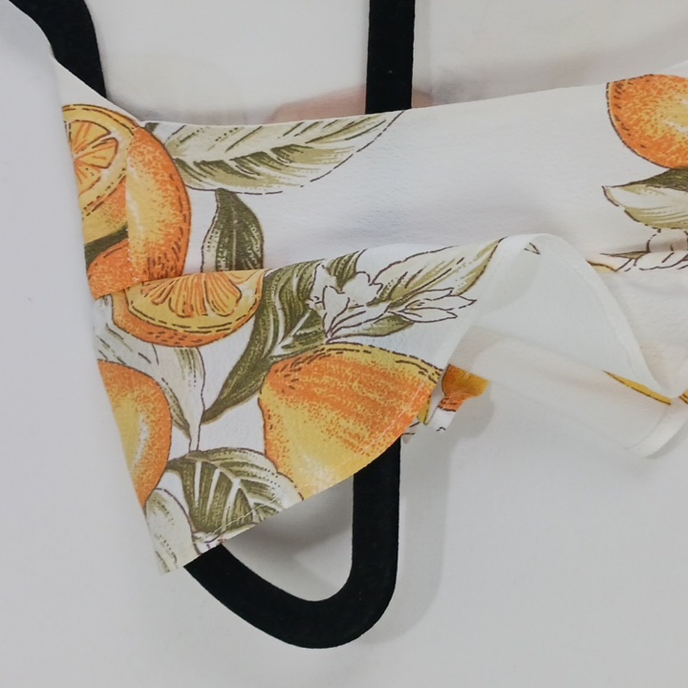 For Love And Lemons Wh Lemon Print W Belt Jumpsuit. - Picture 7 of 11